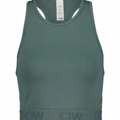 define seamless logo cropped tank top