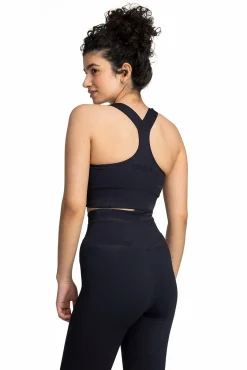 ribbed seamless bra w