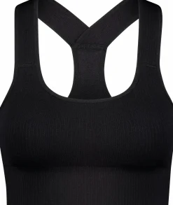 ribbed seamless bra w