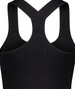 ribbed seamless bra w
