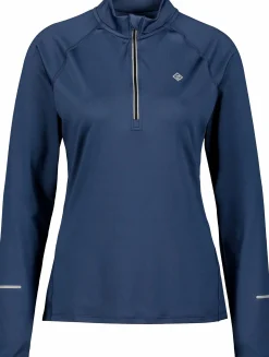 run half zip, langermet treningstrøye, dame