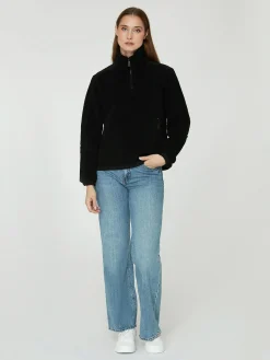 w gale pile half zip